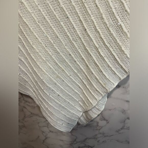 Steve Madden Womens Cowl Neck Ivory Poncho Sweater OSFM - Picture 4 of 5